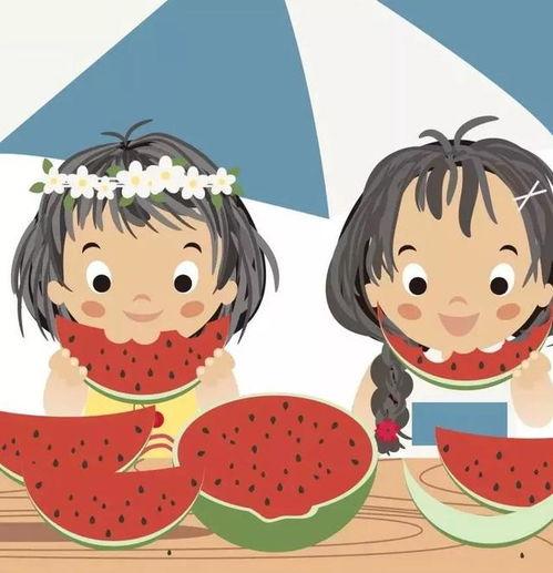 胖妞吃瓜头像卡通,欢乐无限卡通形象大揭秘