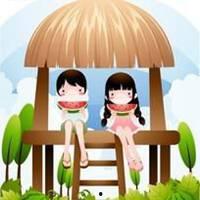 胖妞吃瓜头像卡通,欢乐无限卡通形象大揭秘