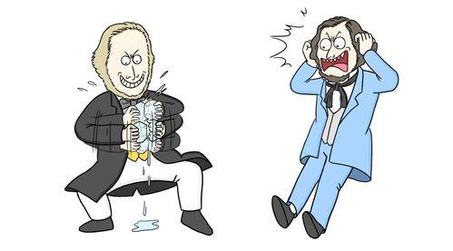 漫画埋头吃瓜,揭示现代人的“逃避现实”心理